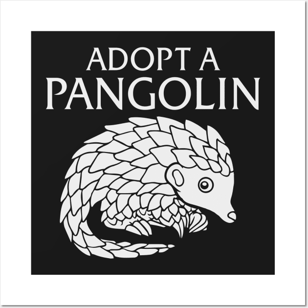 Adopt a Pangolin Wall Art by jumpingmaster